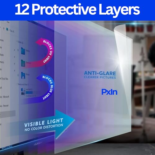 Image of Pxin 20 Inch (4:3) Anti Glare & Anti Blue light Monitor Screen Guard | Anti-Blue | Anti-Glare | No Eye Strain