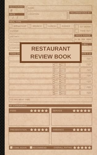 Restaurant Review Book