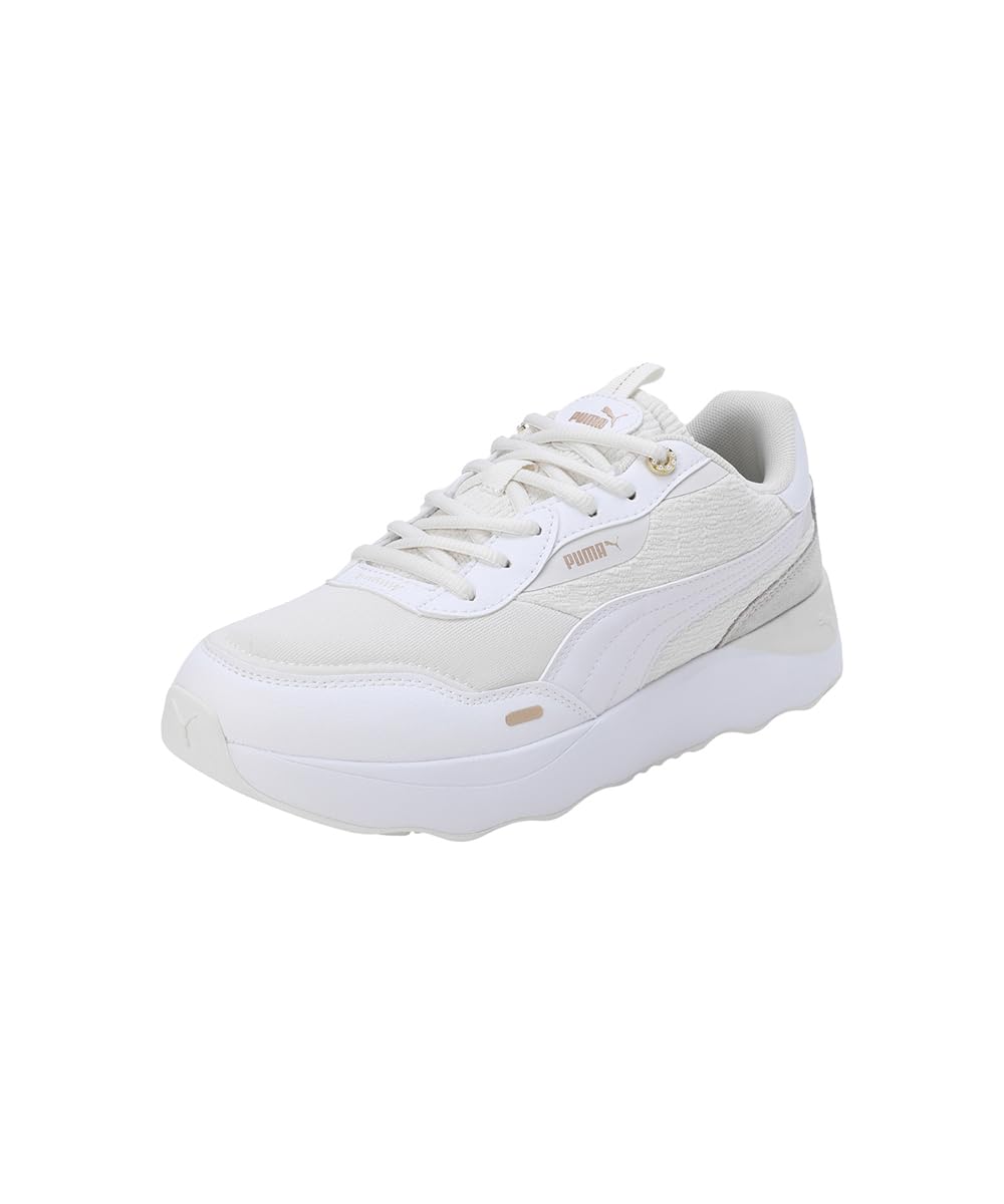 Puma Womens Runtamed Platform Romance Vapor Gray-White-Frosted Ivory-Gold Sneaker - 8 UK (39336501) (B0CKYTJ8N8) Amazon Price History, Amazon Price Tracker