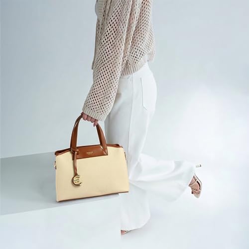 Image of EXOTIC Evara Structured Satchel Handbags with Adjustable & Detachable Strap | Textured Finish | Multi-Compartment | Premium Everyday Carry