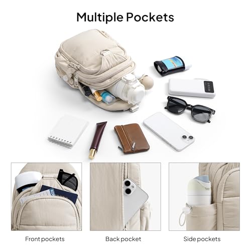 TOPEAST Anti-Theft Puffer Crossbody Bag