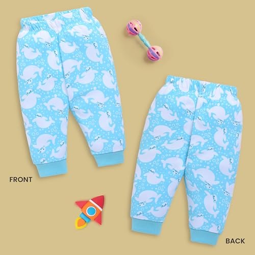 Image of LuvLap Baby Boys & Girls 100% Cotton Pyjama Sets, Pack Of 4