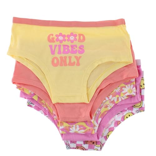 CTM Girl's Colorful Boy Short Underwear (5 Pack)