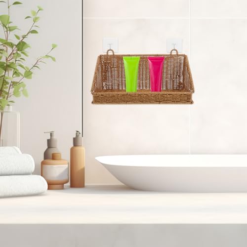 Cesta resistente humedad sin taladrar para azulejos de cocina y baño 7