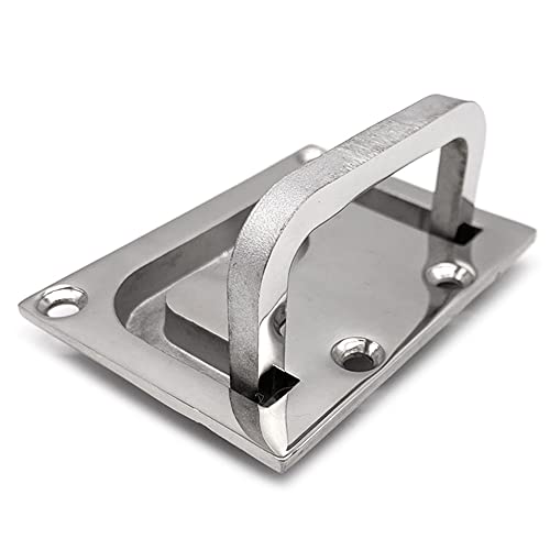 Plumflex Aço inoxidável 316 anel de elevação embutido escotilha puxador armário