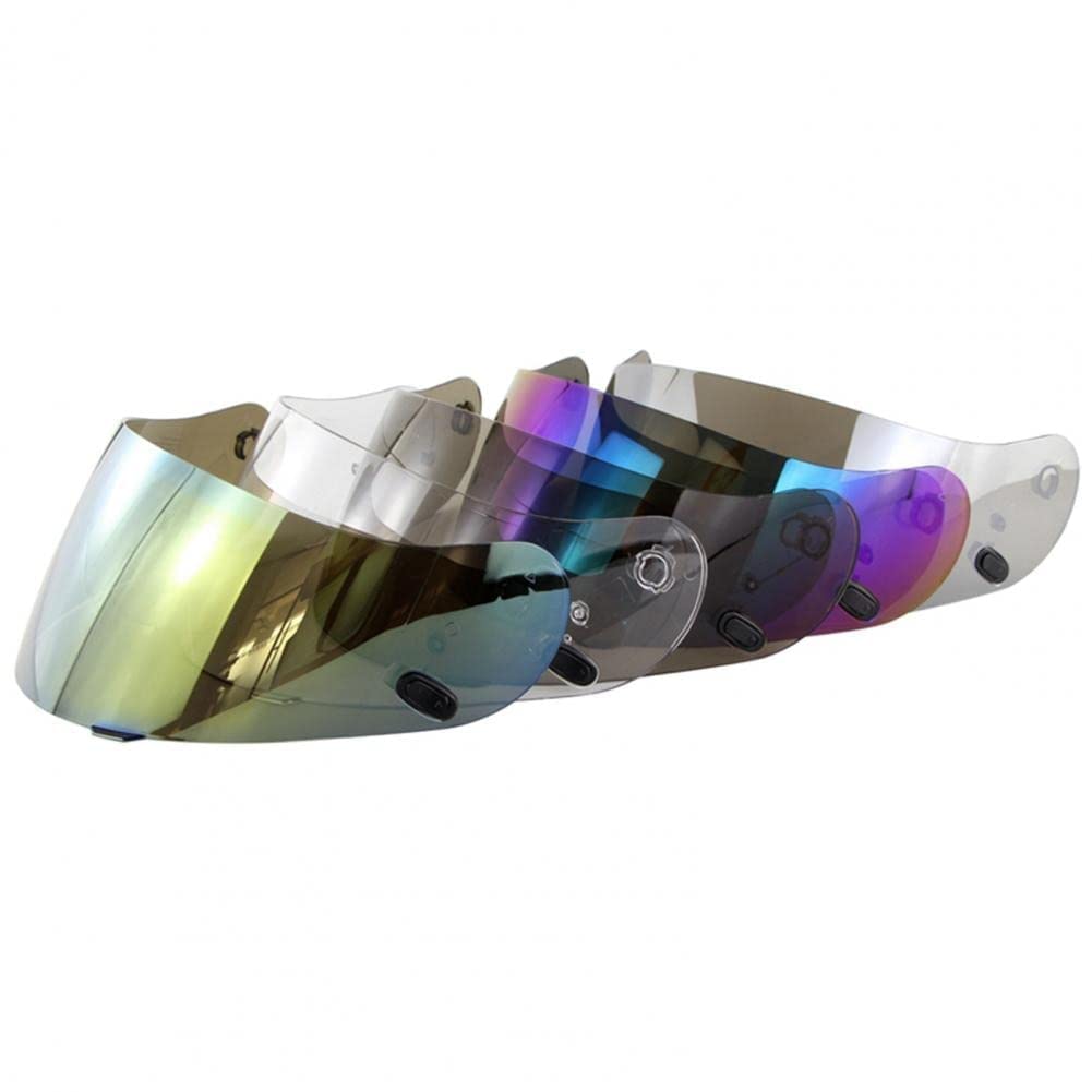Lente per casco da moto, , Lente visiera del casco moto, obiettivo ad alta flessibilità dell'obiettivo UV. Protezione Cassaforte Full Face Motorcycle Casmet Lens Fit Compatibile con CL-16 / CL-17 / CL