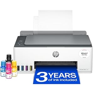 HP Smart Tank 5105 All in One Printer | Perfect for Home | Colour | Wireless | Print, Scan, Copy | Refillable, Includes up to 3 Years of Ink | Smart Buttons | Easy Setup | Reliable Wi-Fi
