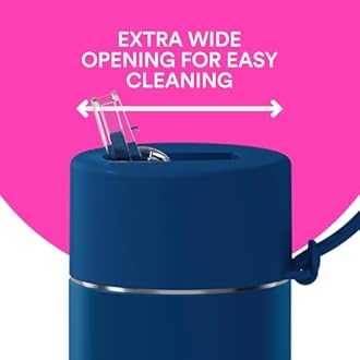 frank green Insulated Water Bottle for Cold Or Hot Drinks - 595ml/20oz Metal Bottle with Straw Lid, Ceramic Insulated, Stainless Steel, Triple Wall Vacuum - Deep Ocean Blue by frank green