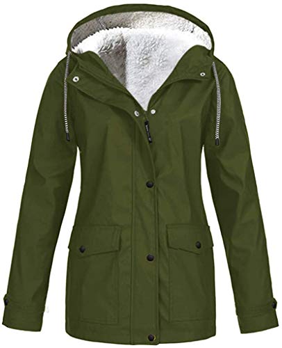 Preisvergleich Produktbild QIBIN Lässige Winterjacke, Damenmode, warme Kapuze, Reißverschluss, dicke Tasche, Overcoat, Staubsaugerteile (Farbe: 4XL, Größe: 4XL)