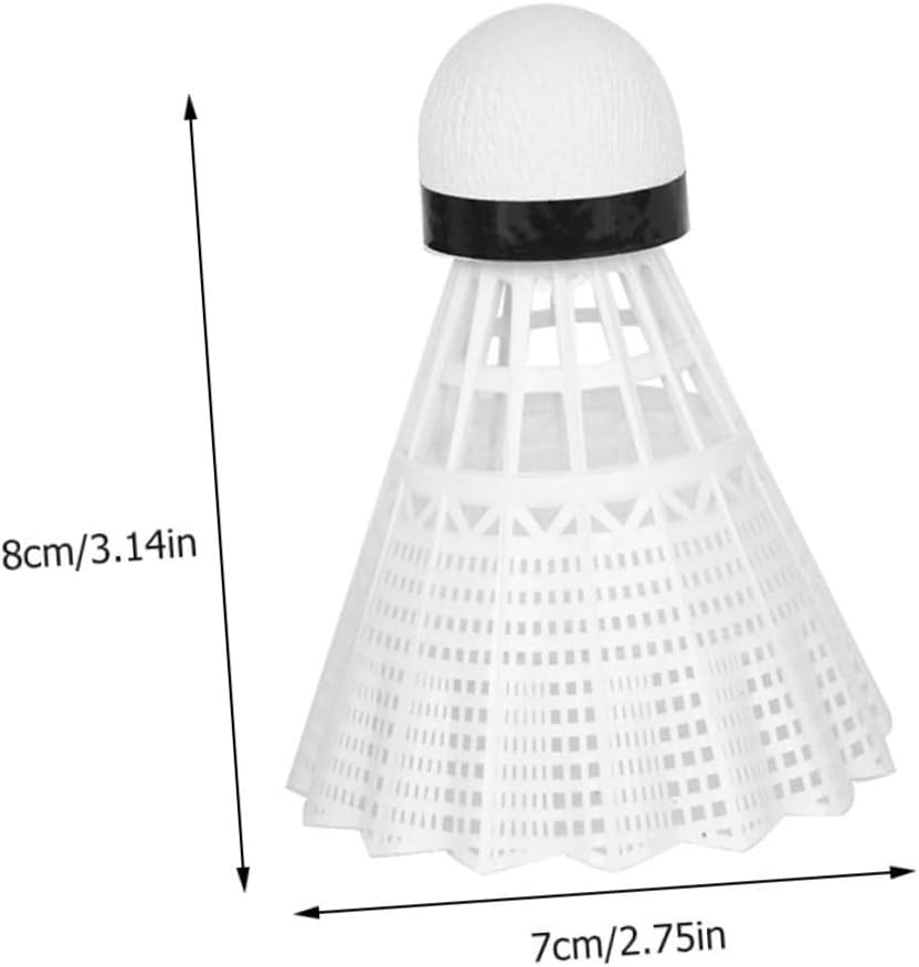 8Pcs LED Nylon Outdoor Training Shuttlecocks with Bright Glow for Night Badminton Practice Windproof Sports Birdies