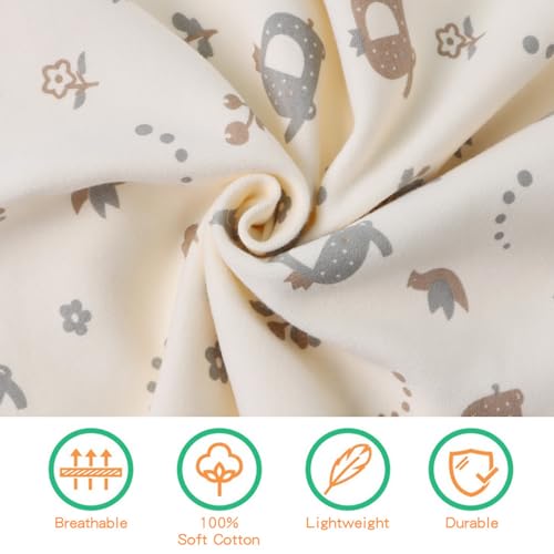 Image of PESAAT Cotton Baby Swaddle Hat Set Newborn Infant Hats Receiving Blankets for Baby Boys Girls