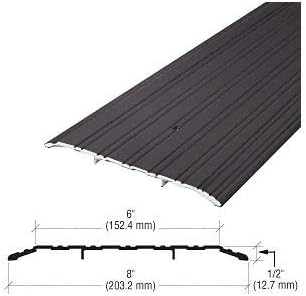 CRL 491D36 8" Bronze Commercial Saddle Threshold - 36" Length