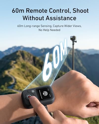 Image of TELESIN T13 Remote for DJI Osmo Action 6 /5 Pro /4 & Osmo 360 | for DJI Osmo Action 6 /5 Pro /4 and Osmo 360 - Waterproof Remote with 1.4 inch HD Screen, 50m Wireless Range and 8H Battery