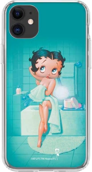 Skinit Clear Phone Case Compatible with iPhone 11 - Officially Licensed Betty Boop Bathing Design