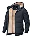 ZITY Herren Winterjacke mit abnehmbare Kapuze Winddicht Outdoor Jacke