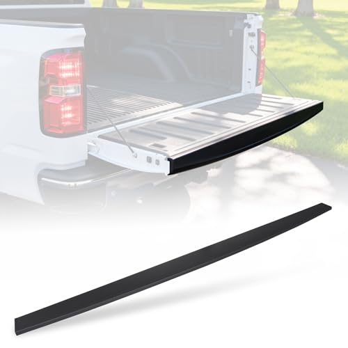 Primedura Tailgate Molding Cap Top Protector Molding Trim Compatible with Chevrolet Silverado GMC Sierra 1500 2014-2019 2500 HD 3500 HD 2015-2019 Tail Gate Protector 22763062 GM1904110