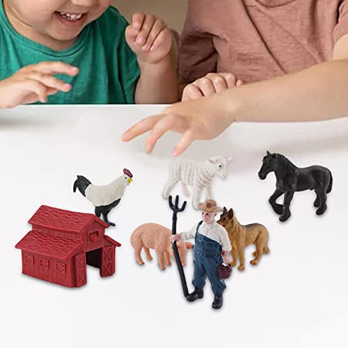 SM SunniMix Simulation nhoftiere Spielzeug Partyzubehör Tiere Spielset für 4 5 Jahre Alte Kinder , 10St – Bild 8