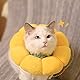 Halskrause Katze, Einstellbarer Katzenkragen Halsband für Katzen Kleiner Nach Operation, Weich Leckschutz Katze Halskrausen Wiederherstellung Halsband Kragen Cone