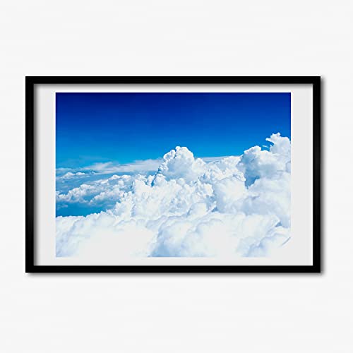 Peinture moderne nuages vue d'ptak Tulup pour agrandir visuellement l'espace
