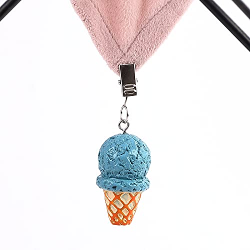 TwoFish Ice Cream Outdoor Table Weights Set of 4 Tablecloth Weights Clips Handicraft Tablecloth Clips S/4 - Thumbnail 7