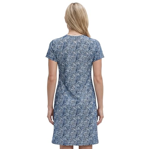 IZOD Women's V-Neck Short Sleeve Athletic Dress, Medieval Blue, Large by IZOD - Used condition - Image 2