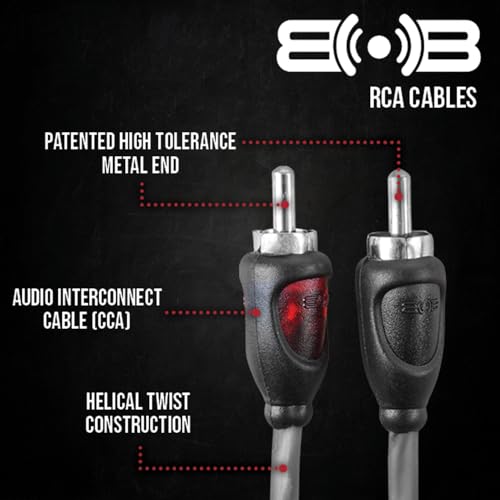 Image of Belva True 4 Gauge AWG Premium CCA Complete Amplifier Wiring Kit with OFC 5 /6-Channel RCA Cable - BAK46 RED