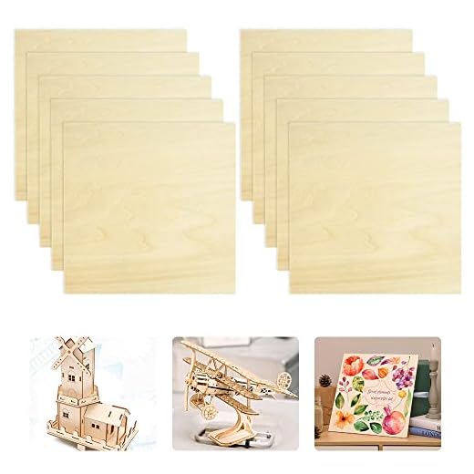 HAOMEEDUO 10 Hojas Madera de Balsa 2mm Tablero de Madera Cuadrado 200 * 200 * 2mm Madera de Balsa para Tallar Madera de Balsa para Maquetas Lamina Madera para Manualidades Modelismo