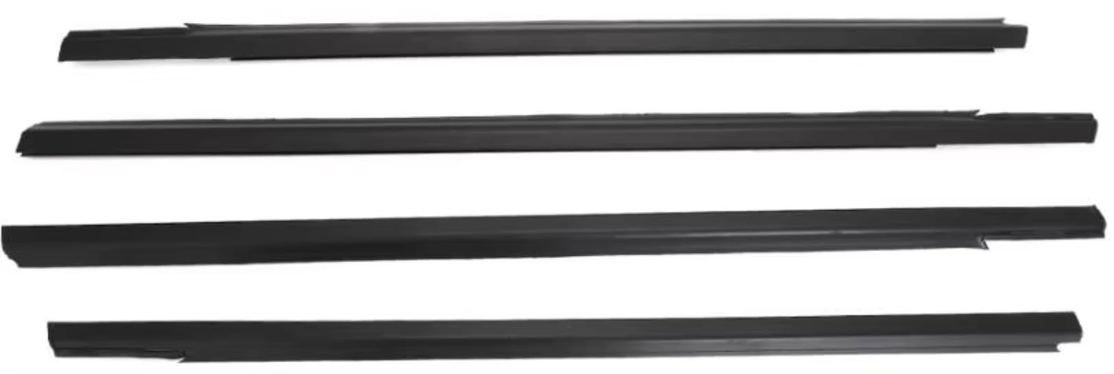 Pbqenxb 4 Chrome For Peugeot 301 2013-2017 9805767980 Protect Strip 4 X Chrome Or Black Window Glass Rubber Outer Window Weatherstrip(4 Chrome)