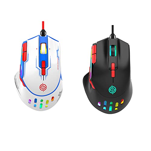 Souris de jeu RVB 6400 DPI réglable avec 9 boutons programmables - 7