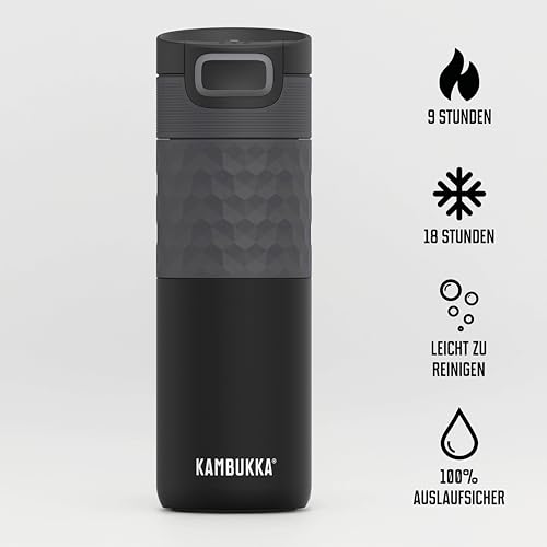 Kambukka Thermobecher 500ml - Kaffeebecher to go aus Edelstahl - Auslaufsicher & dicht - Isolierbecher… – Ansicht 2