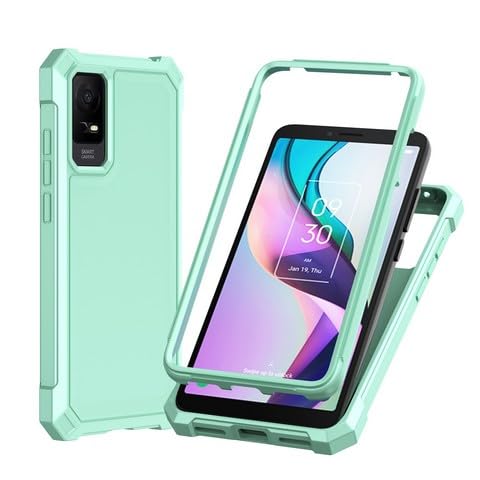 for TCL ION X, TCL ION V, TCL 40Z (T430W/T607DL) - Full Cover Shockproof Protective Phone Case - Green