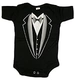 Tuxedo - Silly Baby Bodysuit, Black, 3 - 6 Months [Apparel] [Apparel]