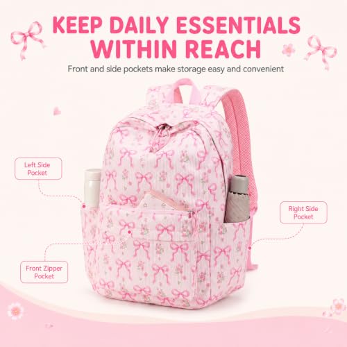 Image of BTOOP School Backpack for Teens Large Cute Bookbag Lightweight 15.6 inch Laptop Bag for Girls Women Casual High School College