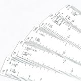 Mesure précise : la règle d'échelle en forme d'éventail est un outil de mesure adapté à divers projets de design, de meubles, d'intérieur et d'art environnemental. Avec un étalonnage clair et plusieurs échelles, il garantit des mesures précises et précises à chaque fois.