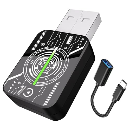 Adaptateur CarPlay/Android Auto Sans Fil - Compatible IPhone/iOS 10+ Et Android, Plug-and-play, Mise à Jour 2025