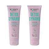 Noughty 97% Natural Detox Dynamo Clarifying Shampoo Duo to Refresh Hair and Remove Residue, with Peppermint and Sorrel Leaf, Sulphate Free Vegan Hair Care Set, Multi-Pack 2 x 250ml
