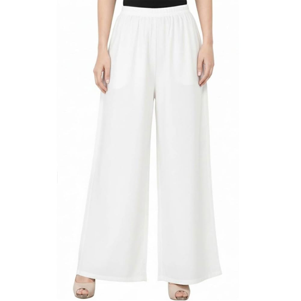 Flared Rayon Palazzo for Women-image-34