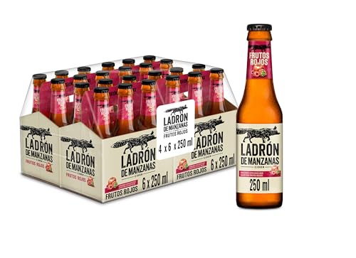 Ladrón de Manzanas Frutos Rojos Cider Caja 4 Pack Botella, 24 botellas