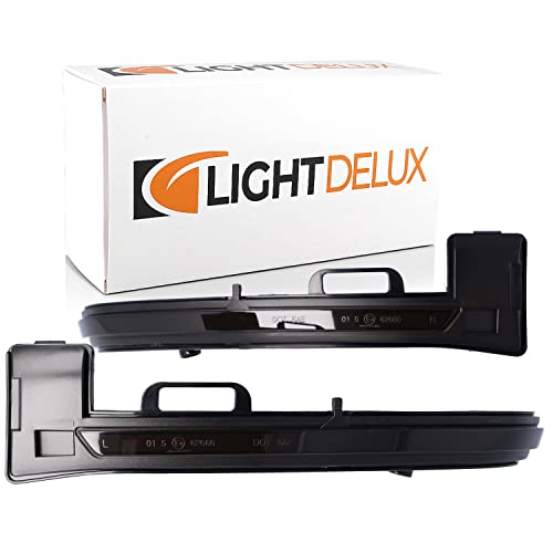 LIGHTDELUX Repuesto para intermitente LED de espejo intermitente, dinámico izquierdo, derecho, con homologación V-172011 Cover