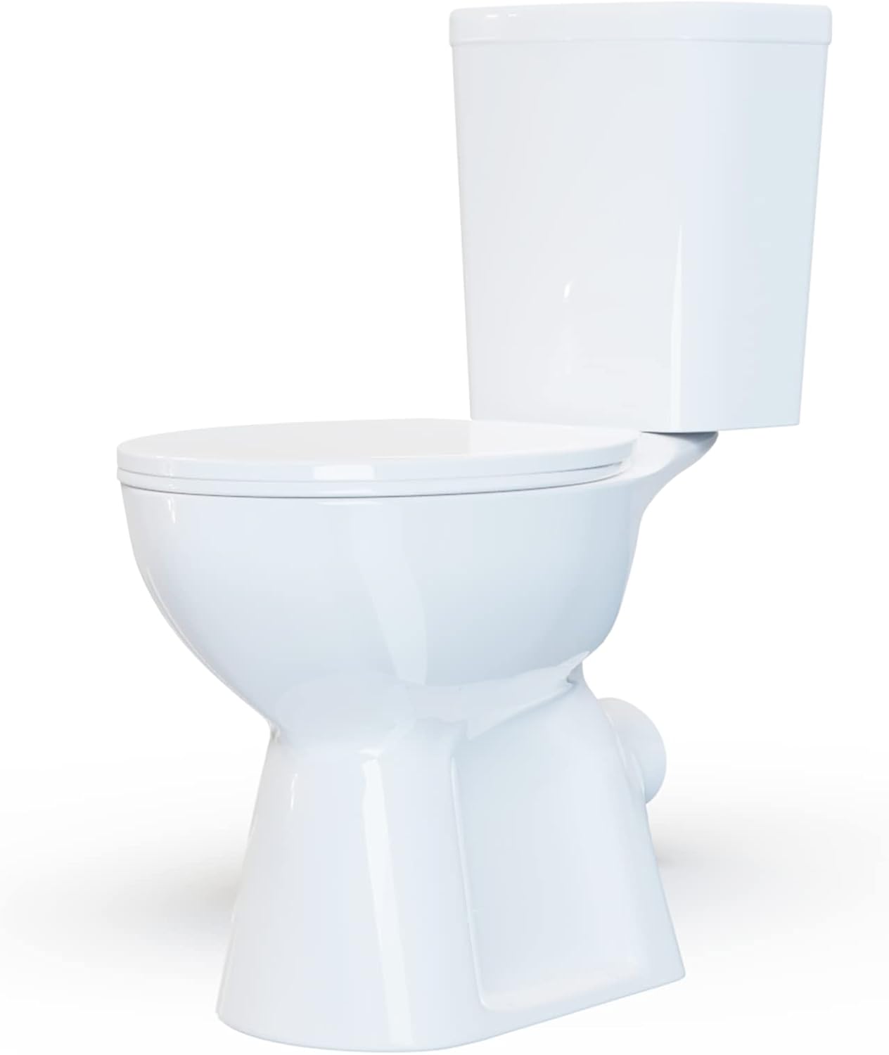 Simple Project 19inch Tall Toilet Round Toilets 1.28GPF Powerful Dual