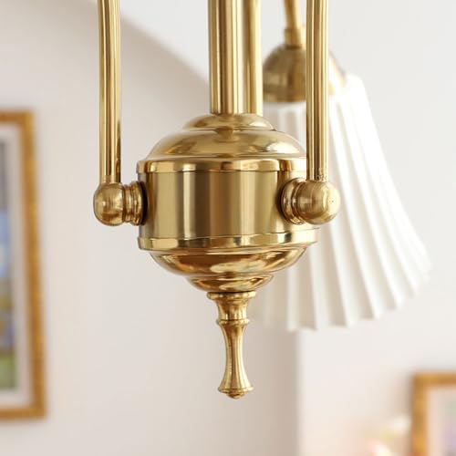 Suspension céramique blanche E27 lustre crème chambre 5 lampes