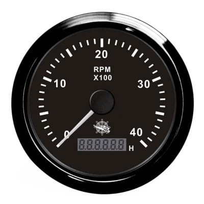 OSCULATI Contagiri 0-4000 RPM Nero/Nera