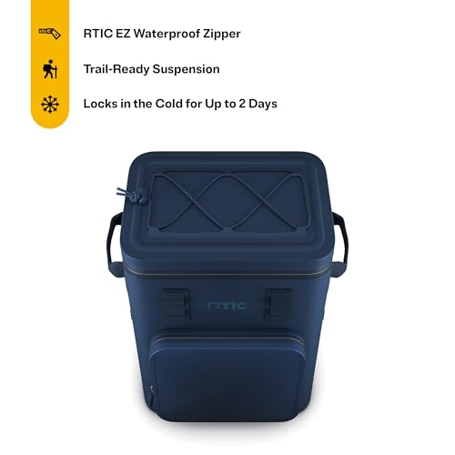 RTIC 24-Can Ultra-Tough Backpack Cooler (Navy) — view 3
