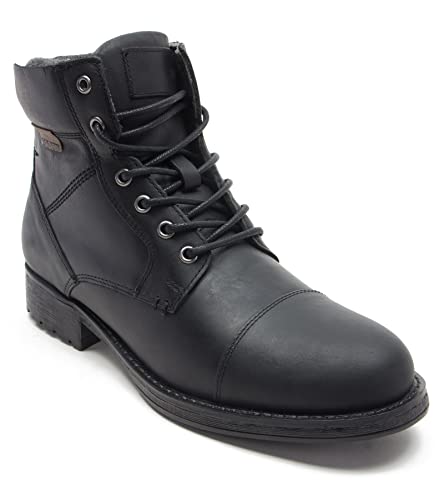 Thomas Crick Hawkes Biker Boots pour homme en cuir résistant