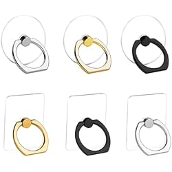 Soporte Pop Para Celular EBHO Anillo De Teléfono Celular De 6 Piezas, Enchufes De Teléfono Celular Pop,Soporte Giratorio De 360 Grados para Tono De Llamada del Teléfono, Adecuado para Varios Teléfonos Inteligentes