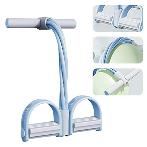 Fitness Resistance Bands | 6 Tube Pedal Ankle Puller | Portable Tension Ropes For Workout, Elastic Pedal Booster Body Shaper Fitness Equipment Abdominal Exerciser For Stretching #TOP4