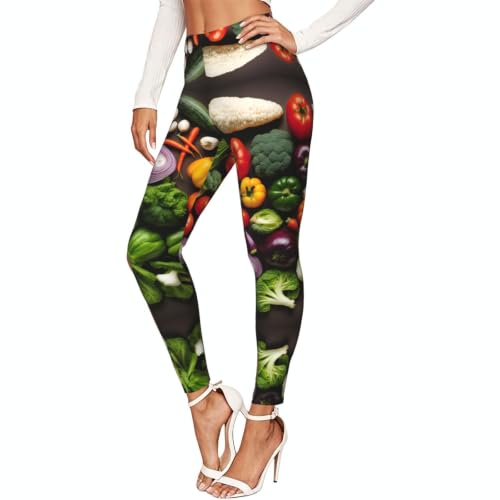 Leggings con estampado de verduras para tus rutas de senderismo y rutinas de gimnasio