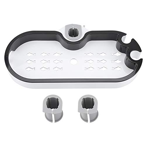 Organizador de Estante de Almacenamiento de jabón y champú Ajustable, Estante de Almacenamiento de baño para Cabezal de Ducha, Bandeja de Cabezal de Ducha de Gran Capacidad con