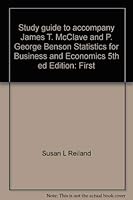 Study guide to accompany James T. McClave and P. George Benson Statistics for business and economics, 5th ed 0023992263 Book Cover