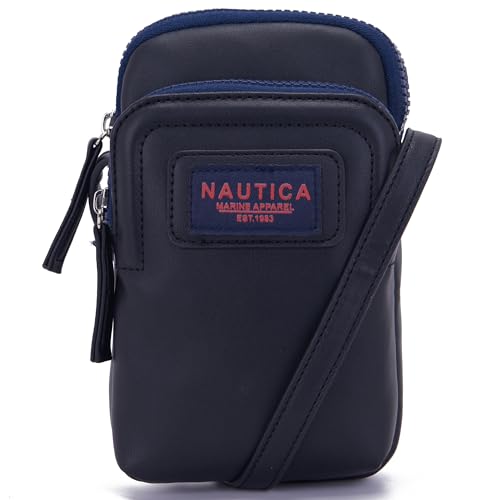 Image of Nautica Catalina Vegan Leather RFID Womens Crossbody Cell Phone Purse Holder Wallet